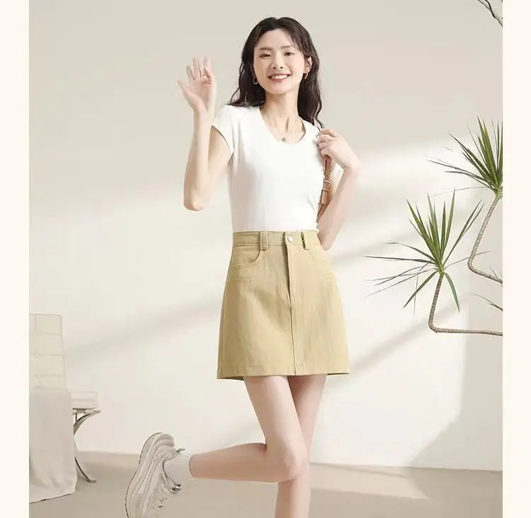 Modern High Waist Mini Skirt