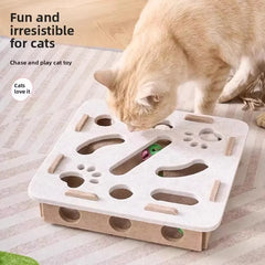 Felt Puzzle Box Cat Exercise Toy
