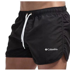 Summer Men'S Swim Shorts Trunks Quick Dry Board Bathing Suit Breathable Drawstring With Pockets For Surfing Beach