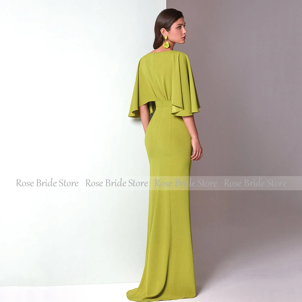 Elegant Applique Mermaid Formal Gown with Wrap Jacket