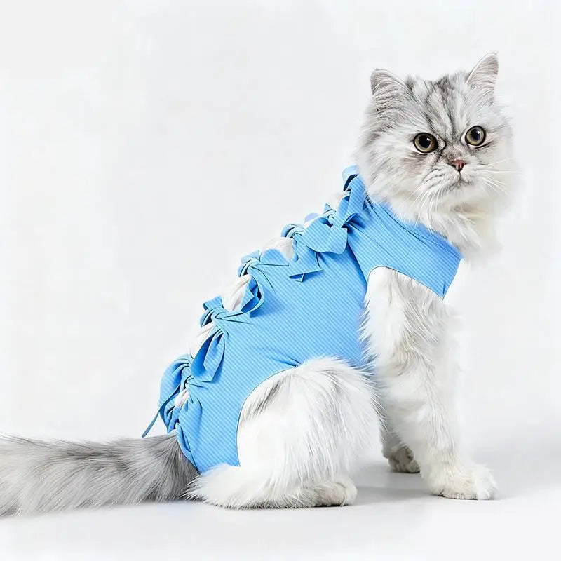 Pet Neutering Suit Cat Postoperative Recovery Clothes Anti-Licking Adjustable Wound Protective Clothing Pet Supplies