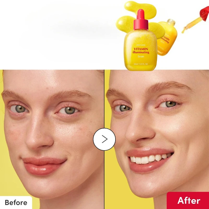 Korean Skincare Vitamin C Serum,Niacinamide Facial Anti-Aging Brightening Serum,Tone Bakuchiol Pore Improvement and Cleansing