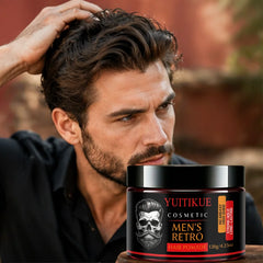 120g Men Retro Hair Pomade Strong Hold High Shine Non Greasy Long Lasting Styling Wax For Slick Back Gentleman Hairstyle