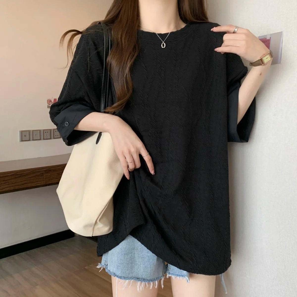 Loose Korean Casual Tee Women