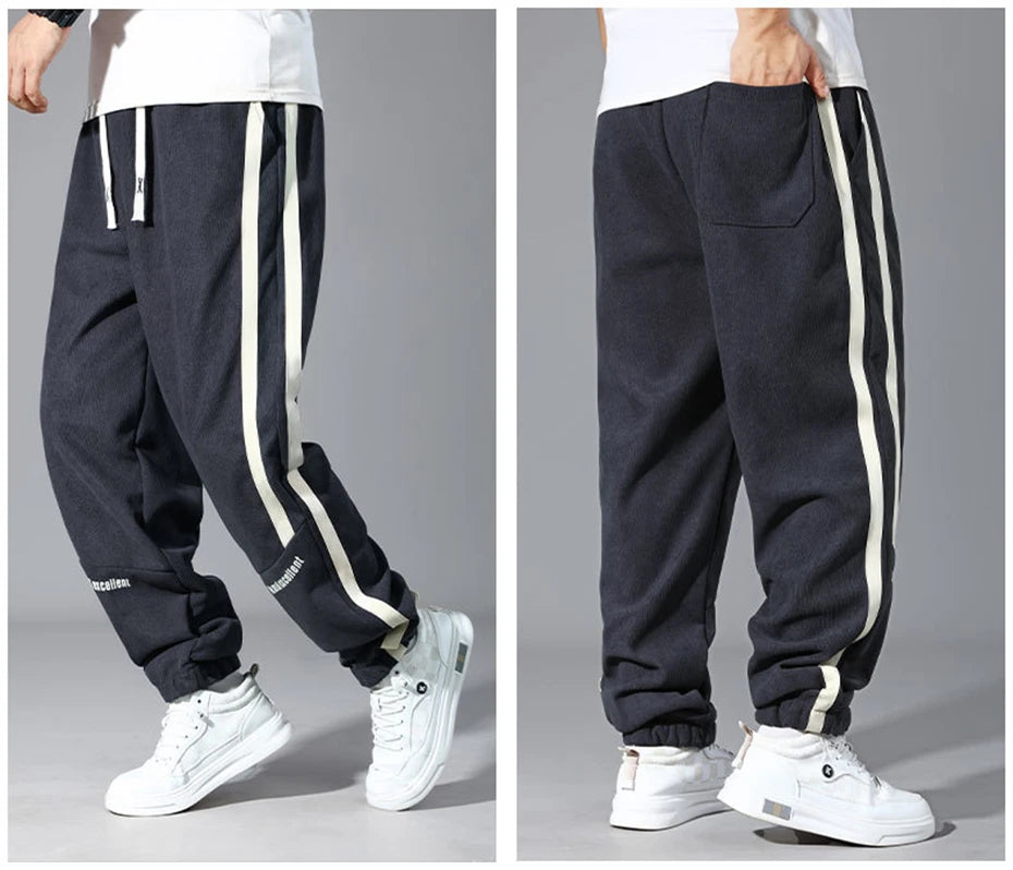 Jogger Pants Men Plus Size 12XL Sweatpants Fashion Casual Joggers Male Big Size 12XL Stretch Waist Trousers