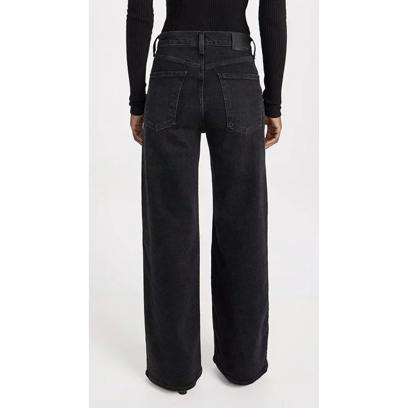 Retro Straight High Waist Jeans