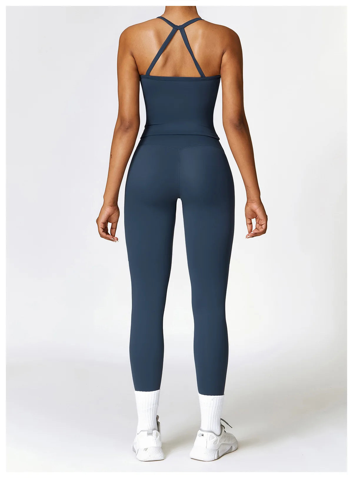 Fitness Leggings High Rise Hip Lift Brushed Soft Material For Ladies Outdoor Elastic Slim Fit Outer Wear Sports Tight Pants