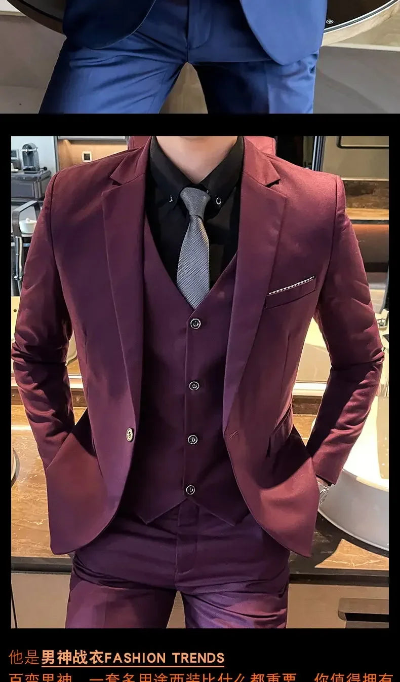 British Style Three Piece Suit