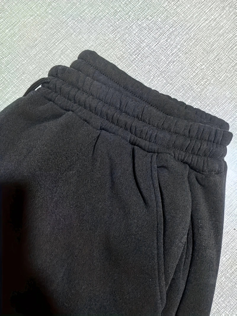 Men's & Women's Heavy-Duty Straight-Leg Joggers - All-Season Gym Pants with Elastic Waist & Belt-Free Design Workout Bottoms