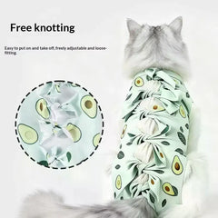 Pet Neutering Suit Cat Postoperative Recovery Clothes Anti-Licking Adjustable Wound Protective Clothing Pet Supplies