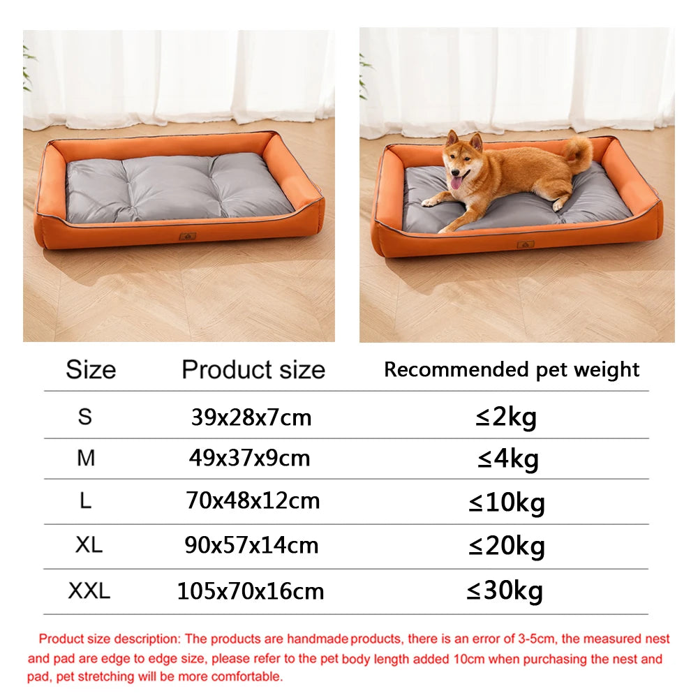 Bite-Resistant Four Season Square Bed