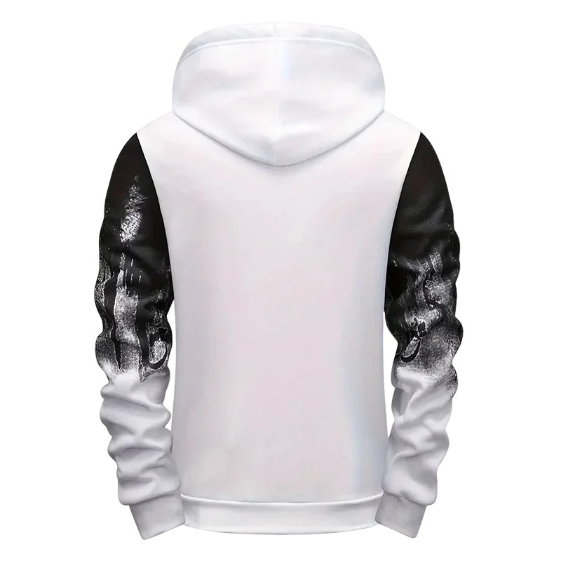 Men's Hoodie High Quality Hooded Long Sleeve Ink-splashed Sweatshirt Autumn Winter Daily Casual Sporty Jogging Fashion Outwear