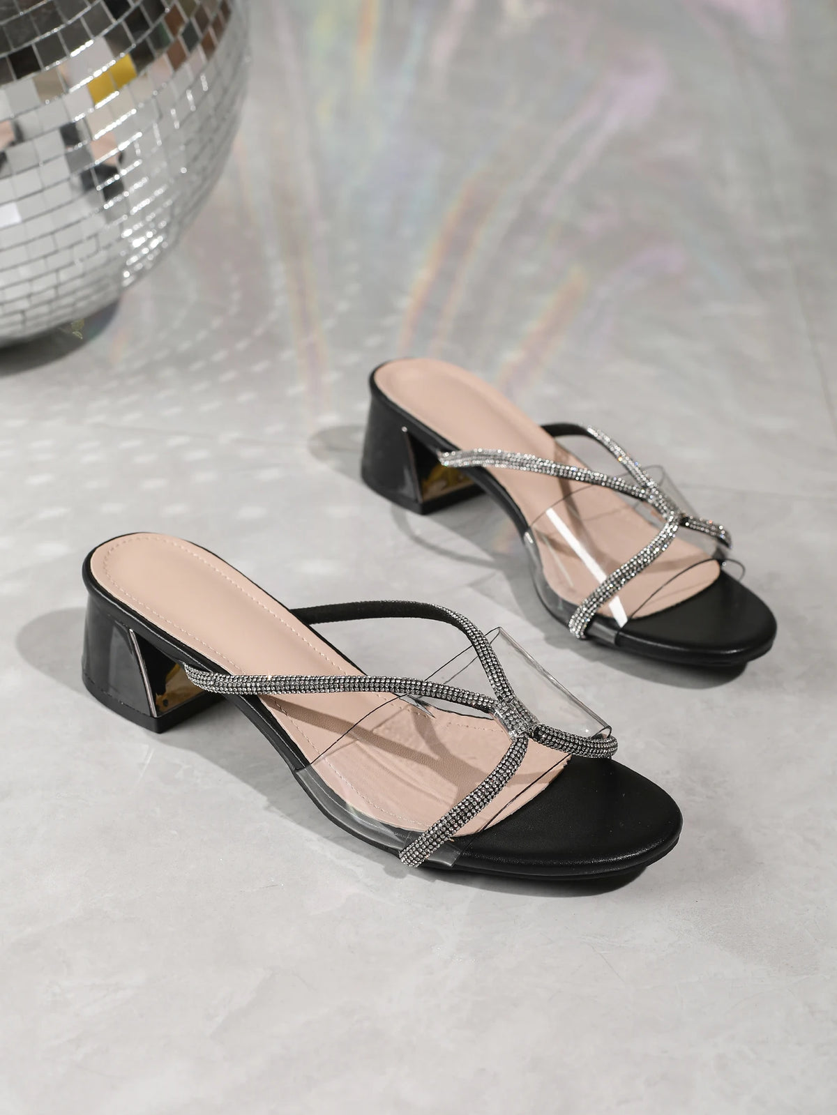 Women Braided Block Heel Sandals