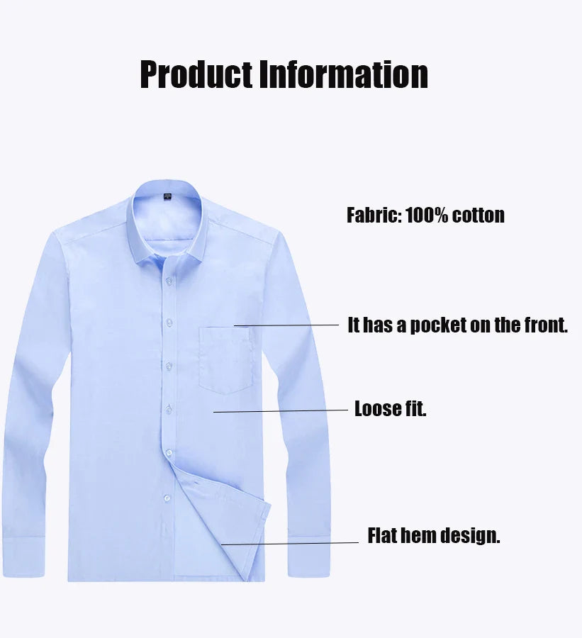 Classic Cotton Business Casual Shirt