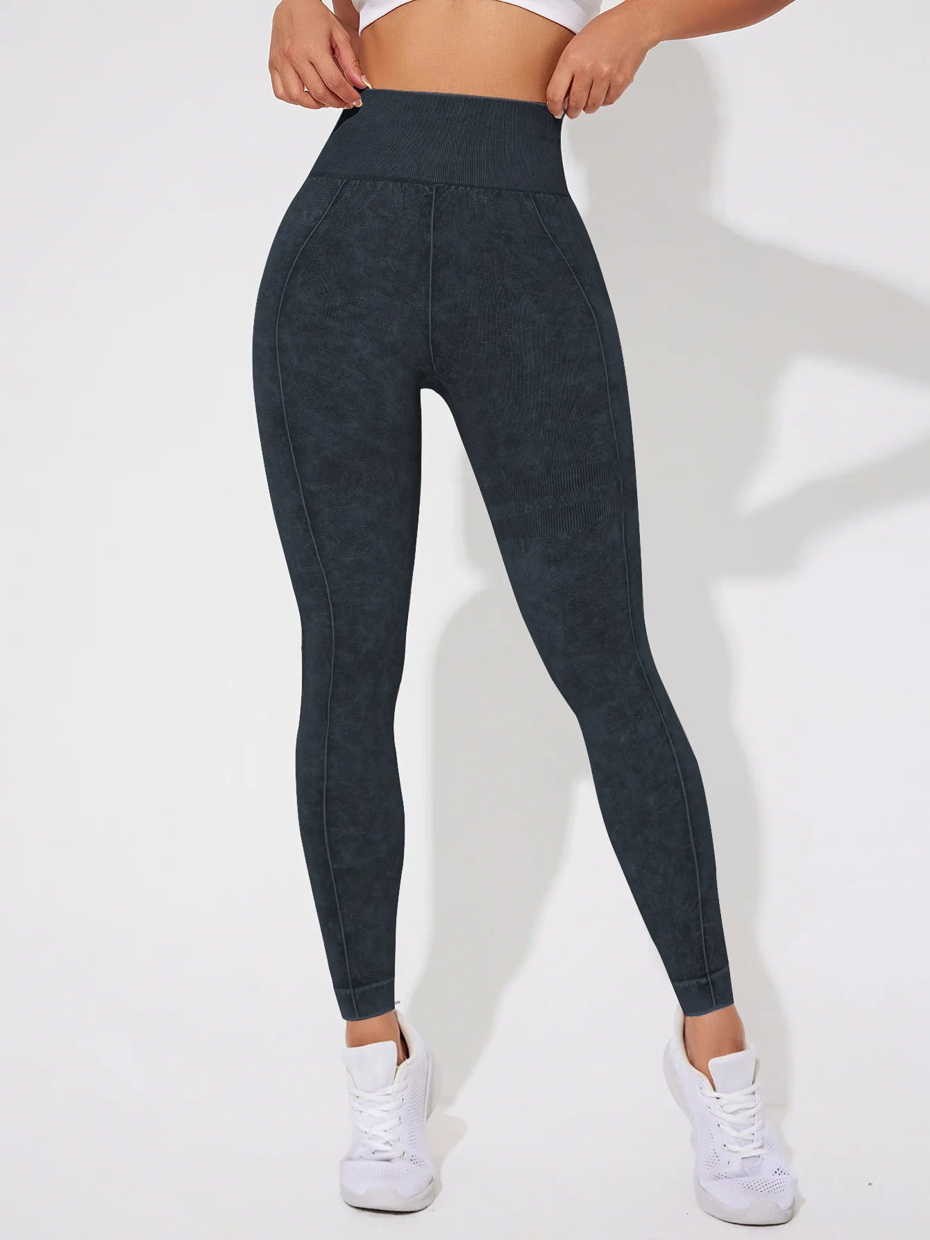 Women Vintage Leggings Gym Fitness Athletic Workout Elastic Leggins Good Elastic Yoga Pants Push Up Sports Training Tights