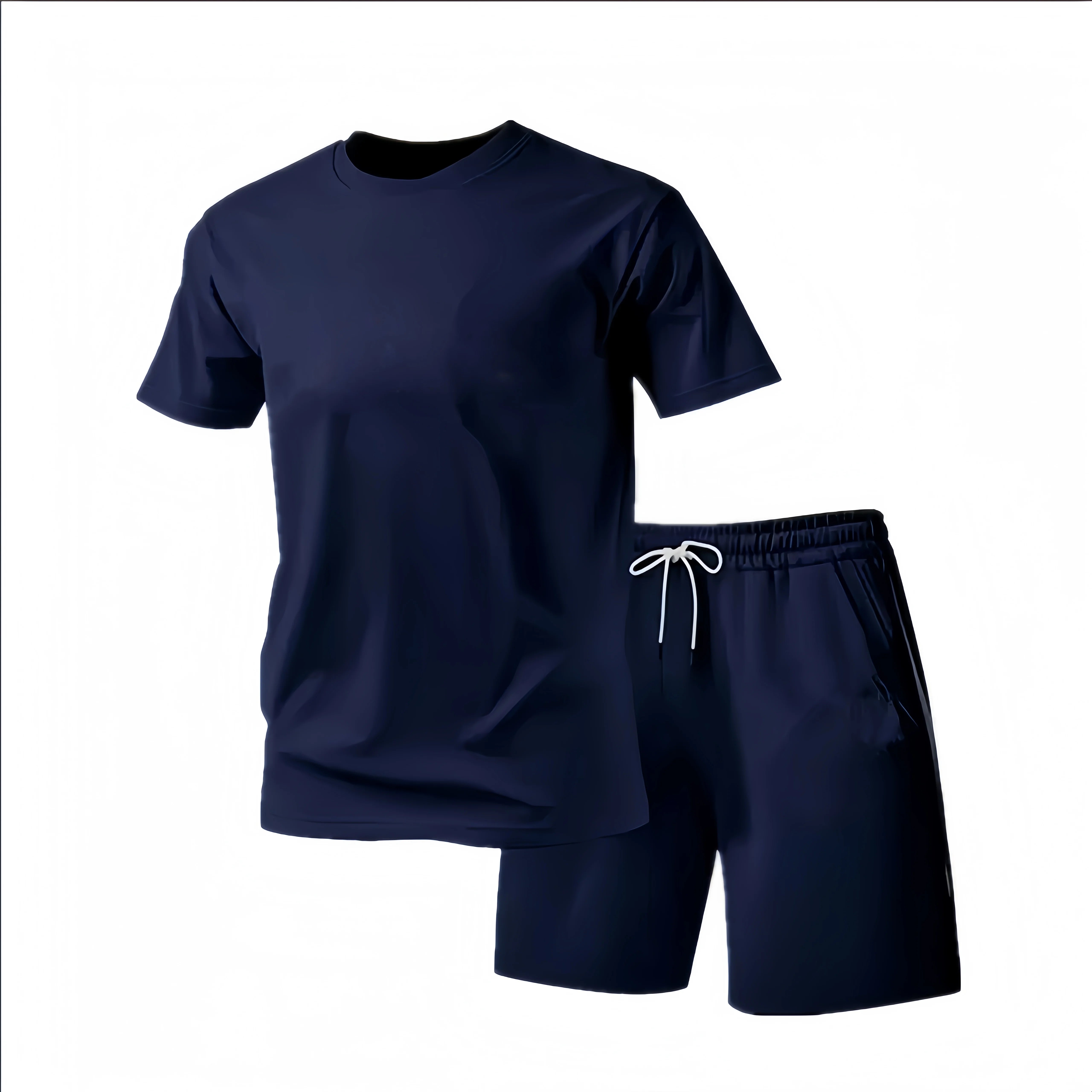 2026 Summer Fashion Men's Tracksuit T-shirt Shorts Set Leisure Short Sleeve Set Jogging Gym Suit Brand Clothing