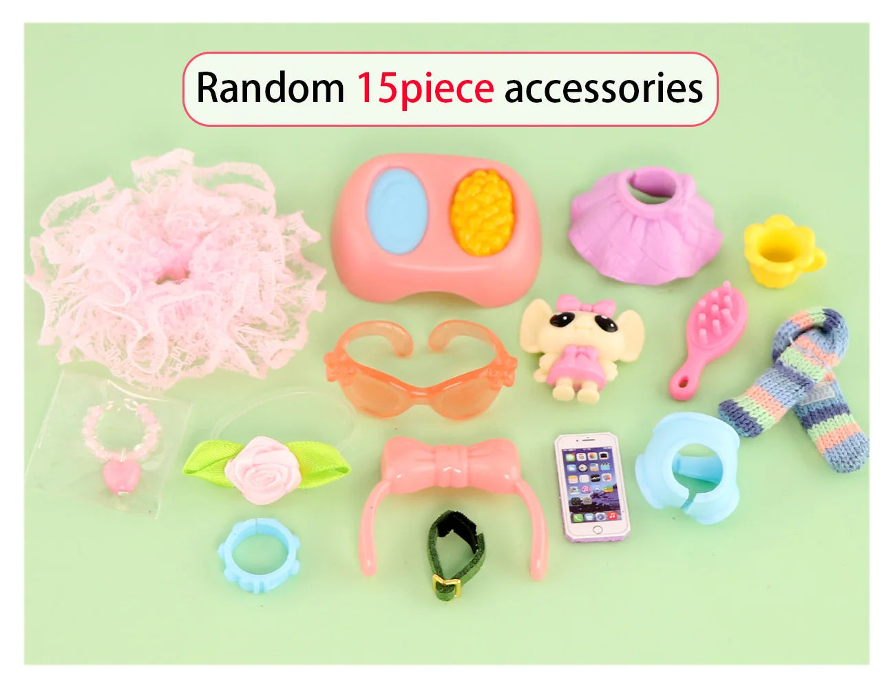 Pet Collars Accessories Random 15 PC Necklace Bowl Bone Hat Fit for Pets Shop Cat and Dog Deer Husky Kitten Puppy