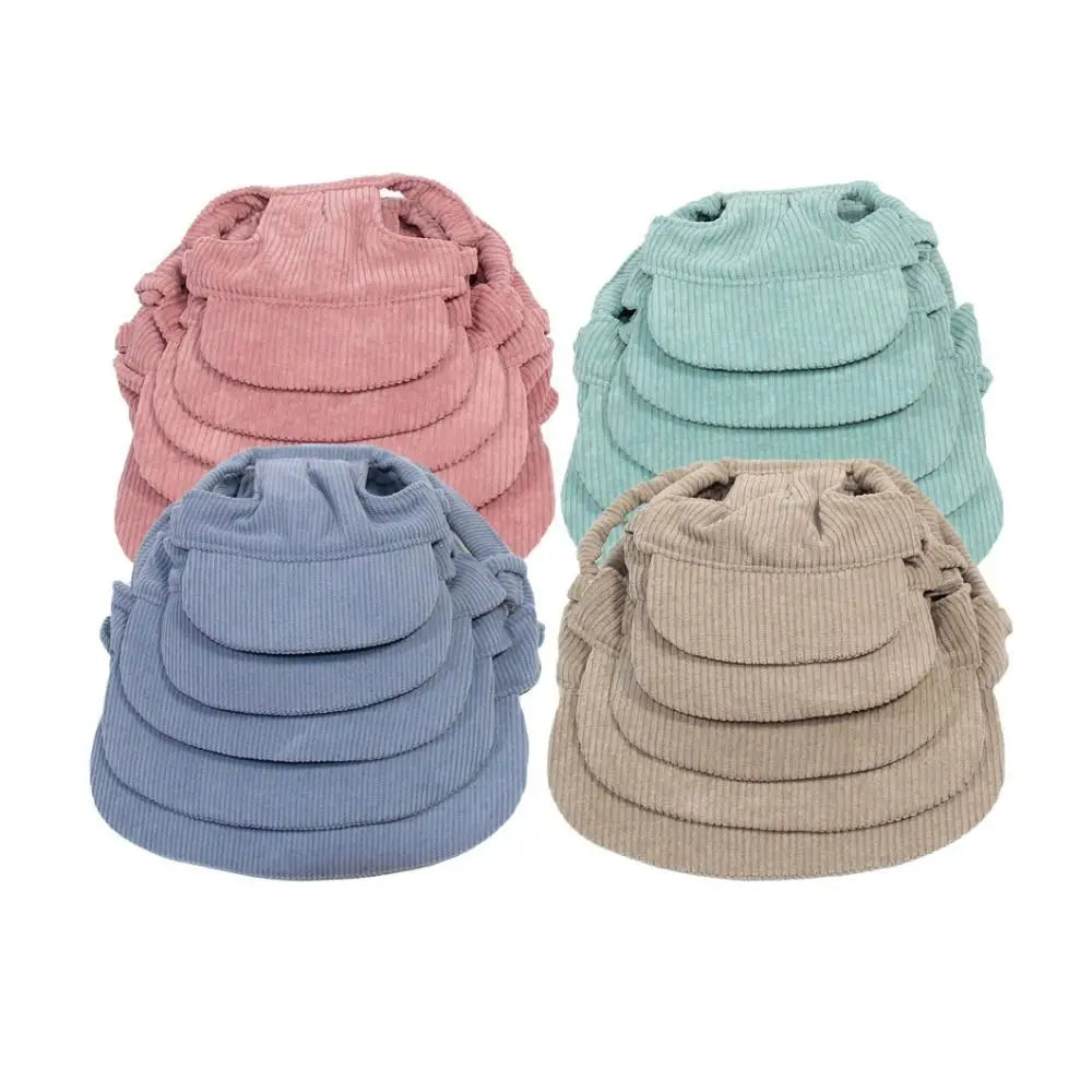 Pet Accessories Adjustable Dog Baseball Cap Breathable Soft Pet Sun Hat with Ear Holes Cat Sunscreen Hat Outdoor