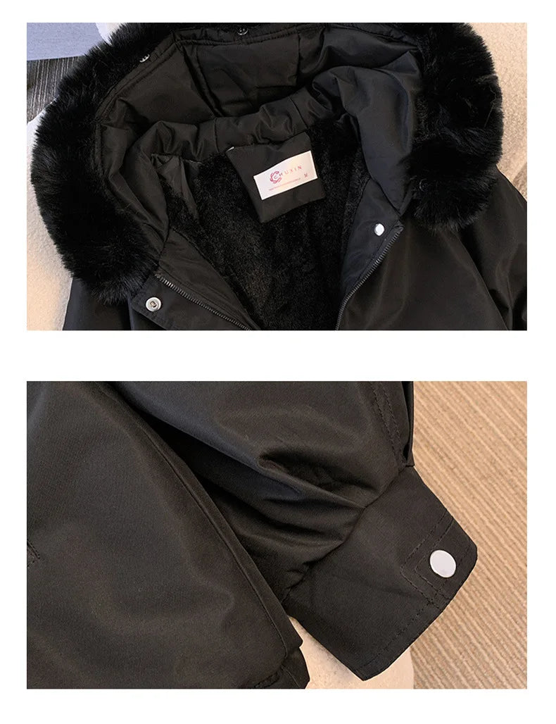 Fleece Lined Hooded Winter Puffer