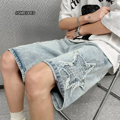 Retro High Street Denim Shorts