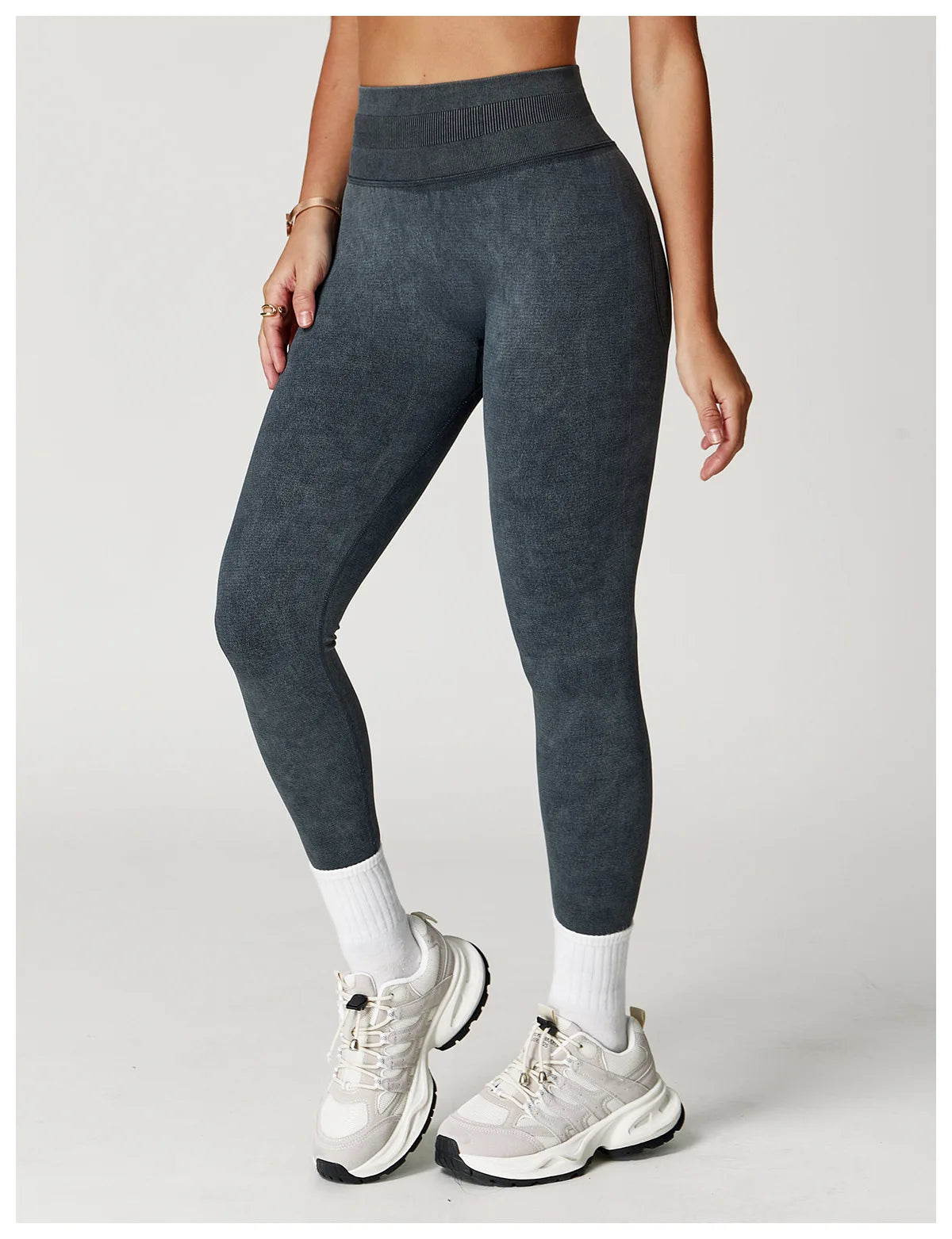 Solid Color Women Yoga Pants High Waist Stretch Gym Leggings Fitness Running Trousers