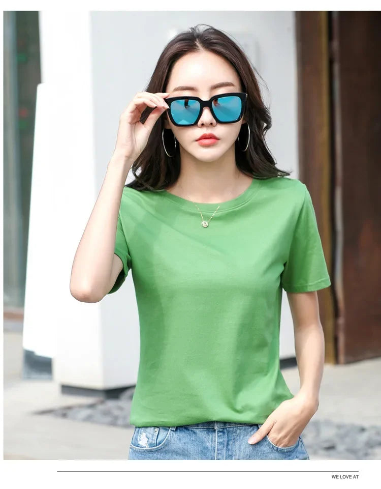 Pure Cotton Casual Loose Tee