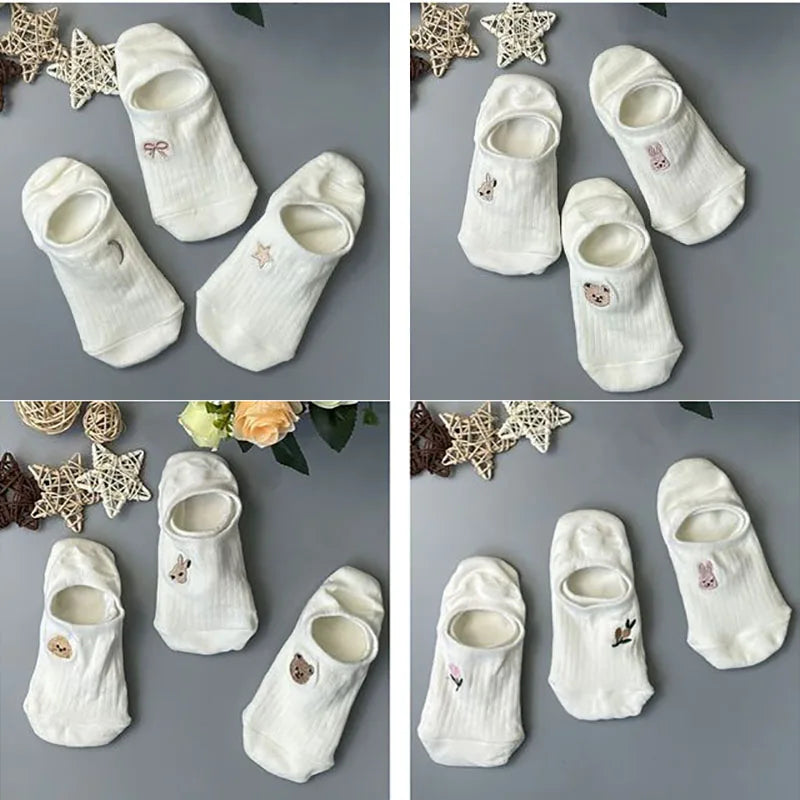 Cartoon Animal Toe Ankle Socks