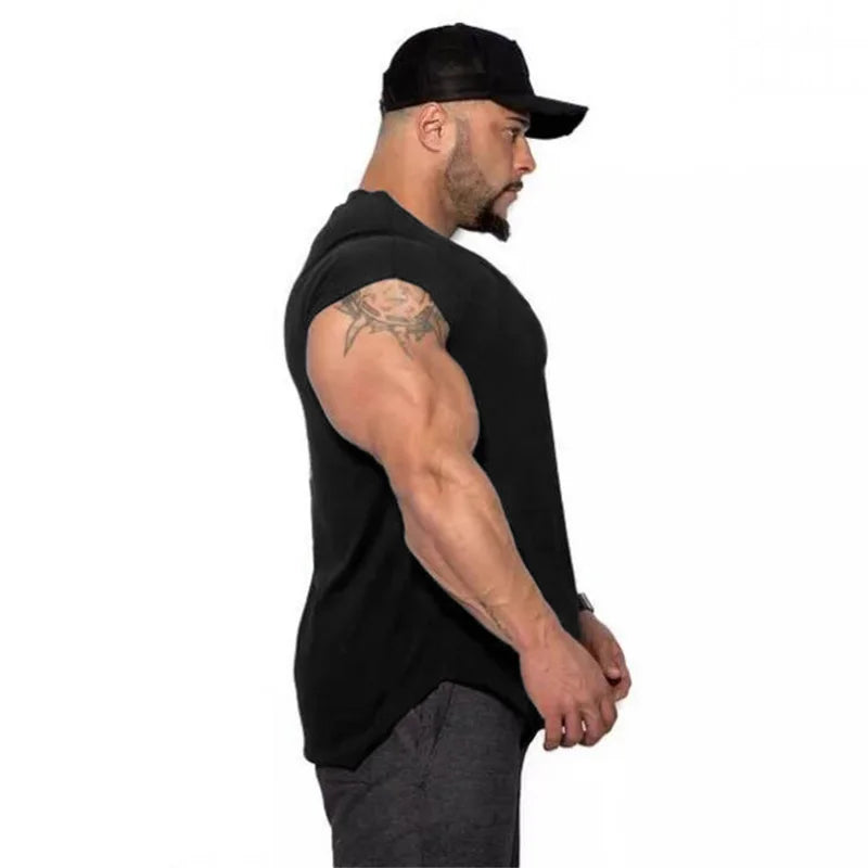 Mens Tank Tops Shirt Gym Tank Top Fitness Clothing Vest Sleeveless Cotton Man Canotte Bodybuilding Ropa Hombre Man Clothes Wear