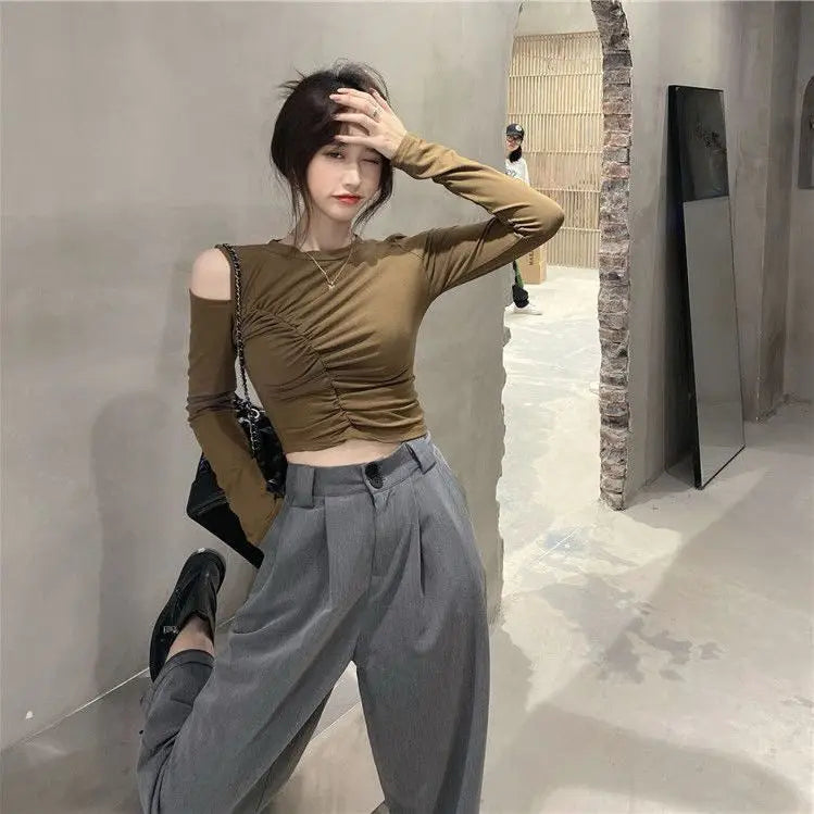 Slim Hollow Detail Tee Women