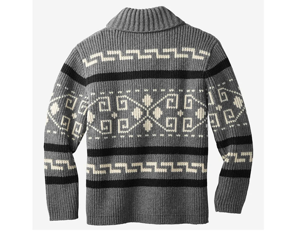 Winter Men's Cardigan Sweaters Fashion Male Knitted Sweater Thermal Warm Coats Casual Man Cashmer Lapel Knitted Jackets Clothing