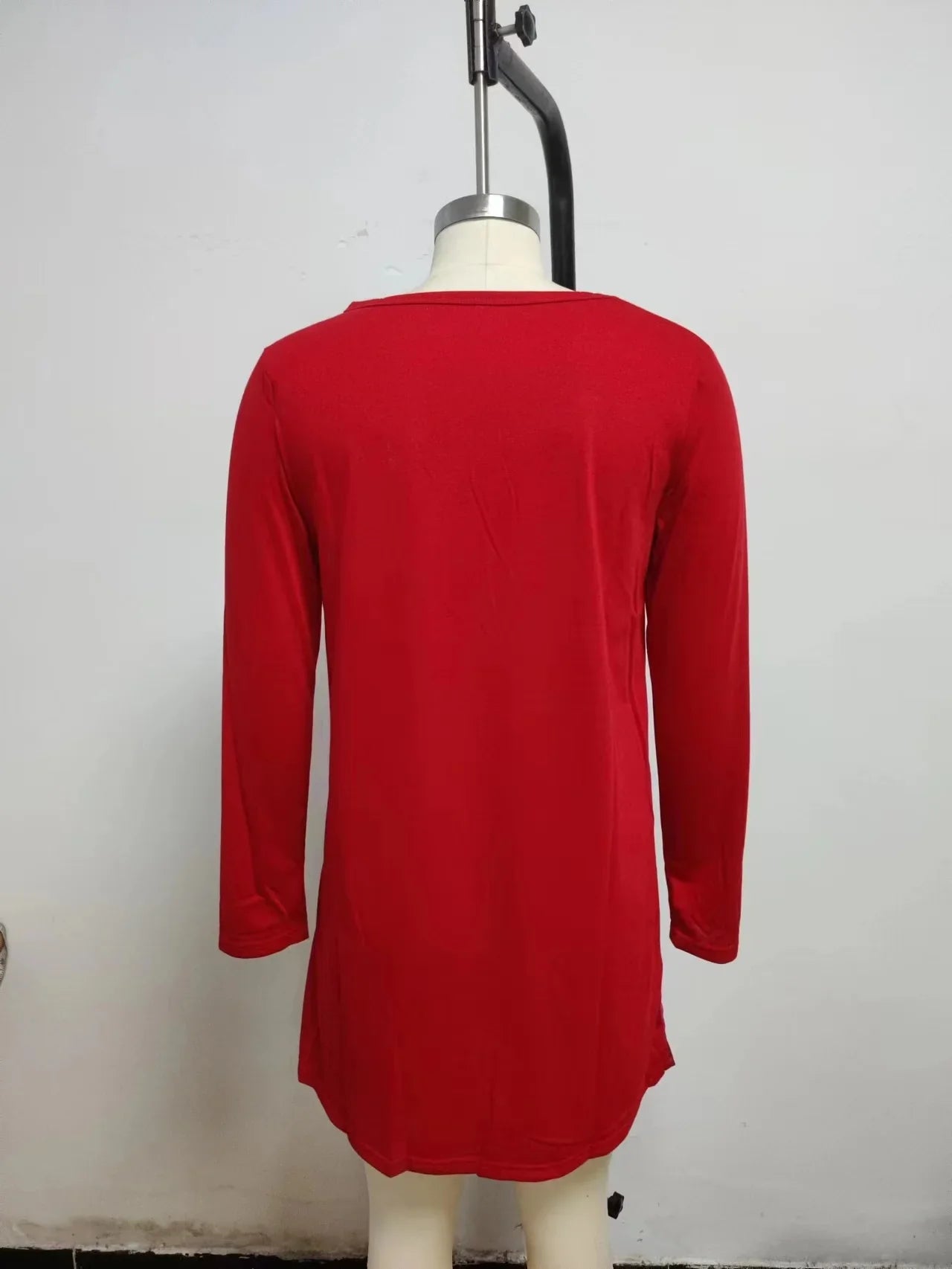 Loose Fit V-Neck Long Dress