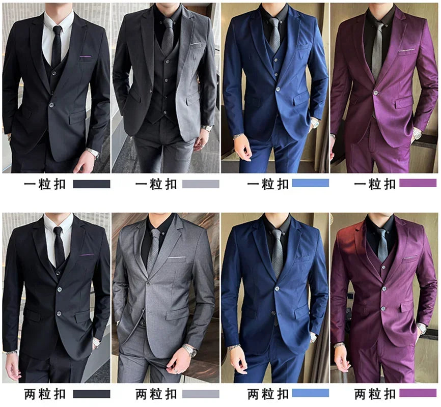 British Style Three Piece Suit