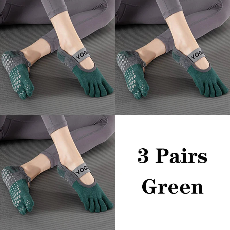 Grip Toe Yoga Socks Set