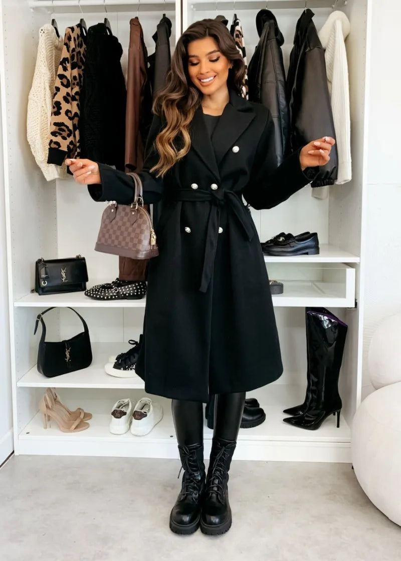 Vintage Double Breasted Wool Trench