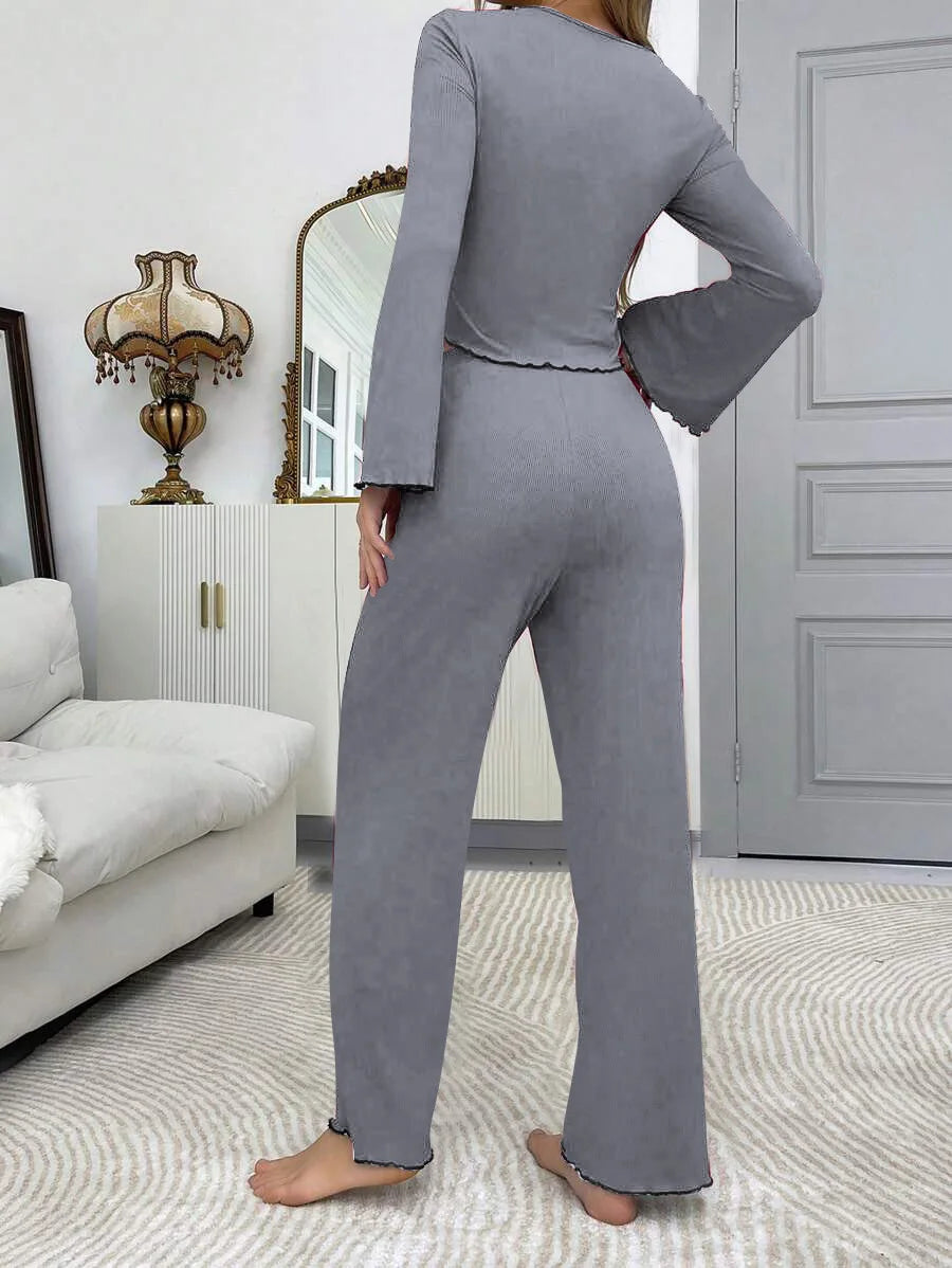 Soft Knit Autumn Pajama Set