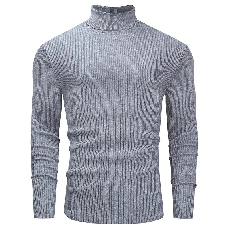 Slim Fit Turtleneck Knit Pullover