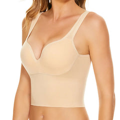 Sexy Sports Bra Beauty Back Push Up Bras Big Backless Straps Soft Support Lingerie For Women Underwear