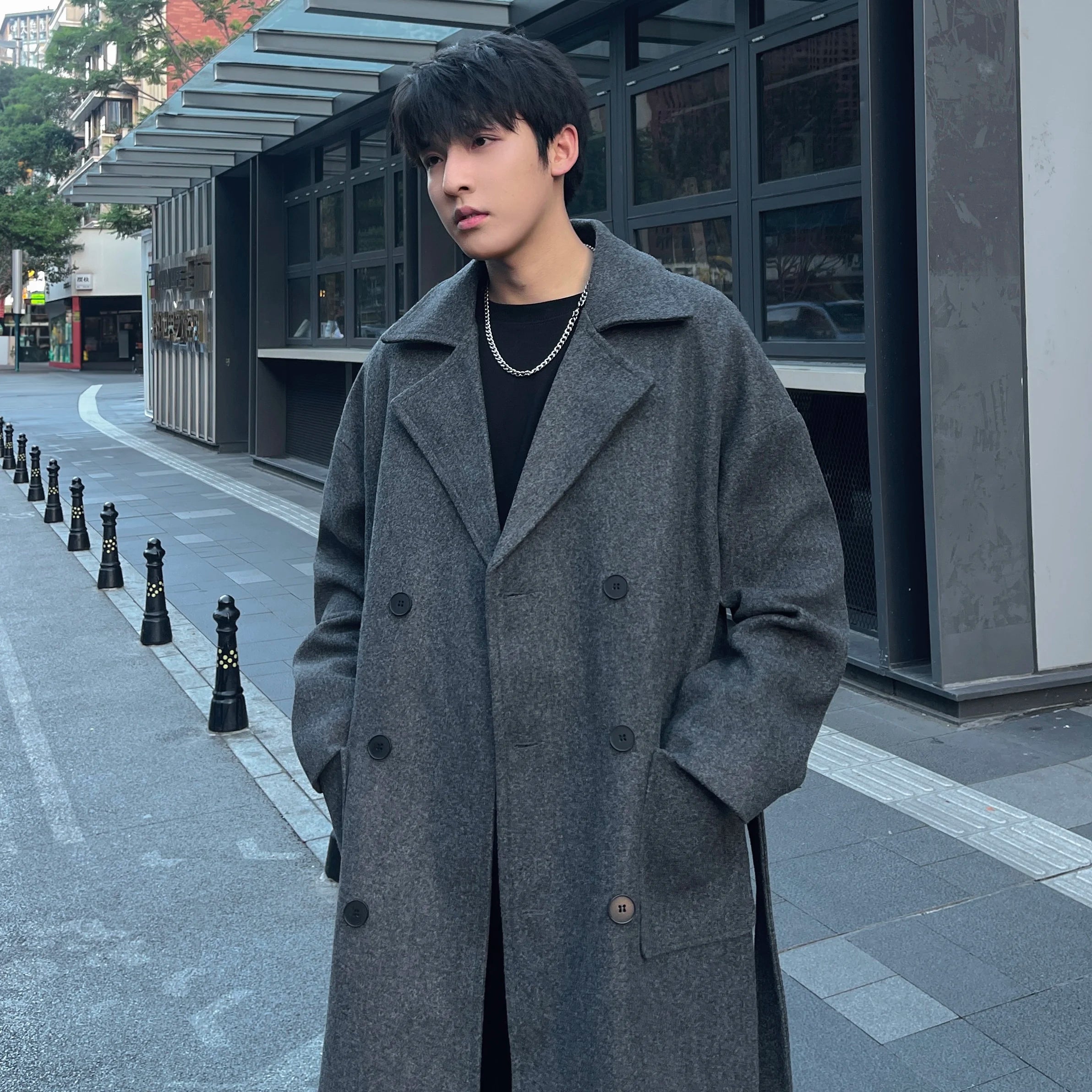 Winter Woolen Long Trench Coat