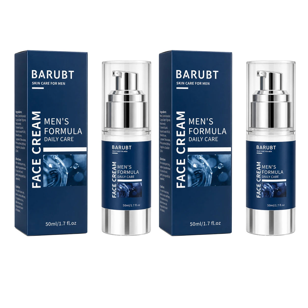 BARUBT Men's Moisturizing Cream 50ml Moisturizing Facial Skin Care Oil Control Moisturizing Autumn and Winter Men's Face Cream