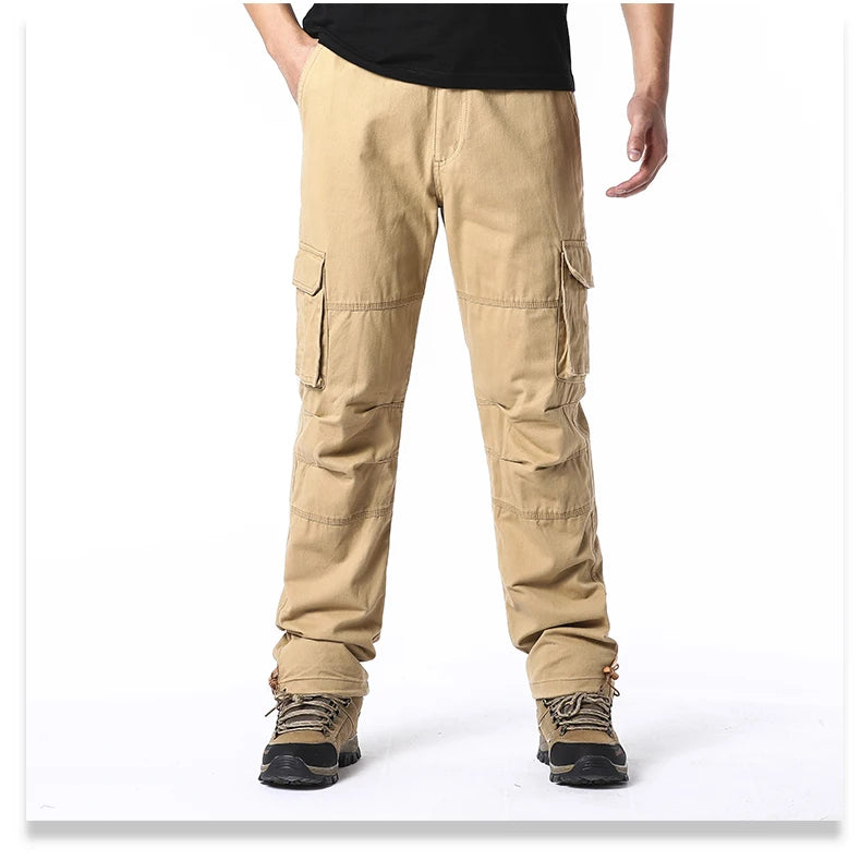 Loose Cotton Tactical Cargo Pants
