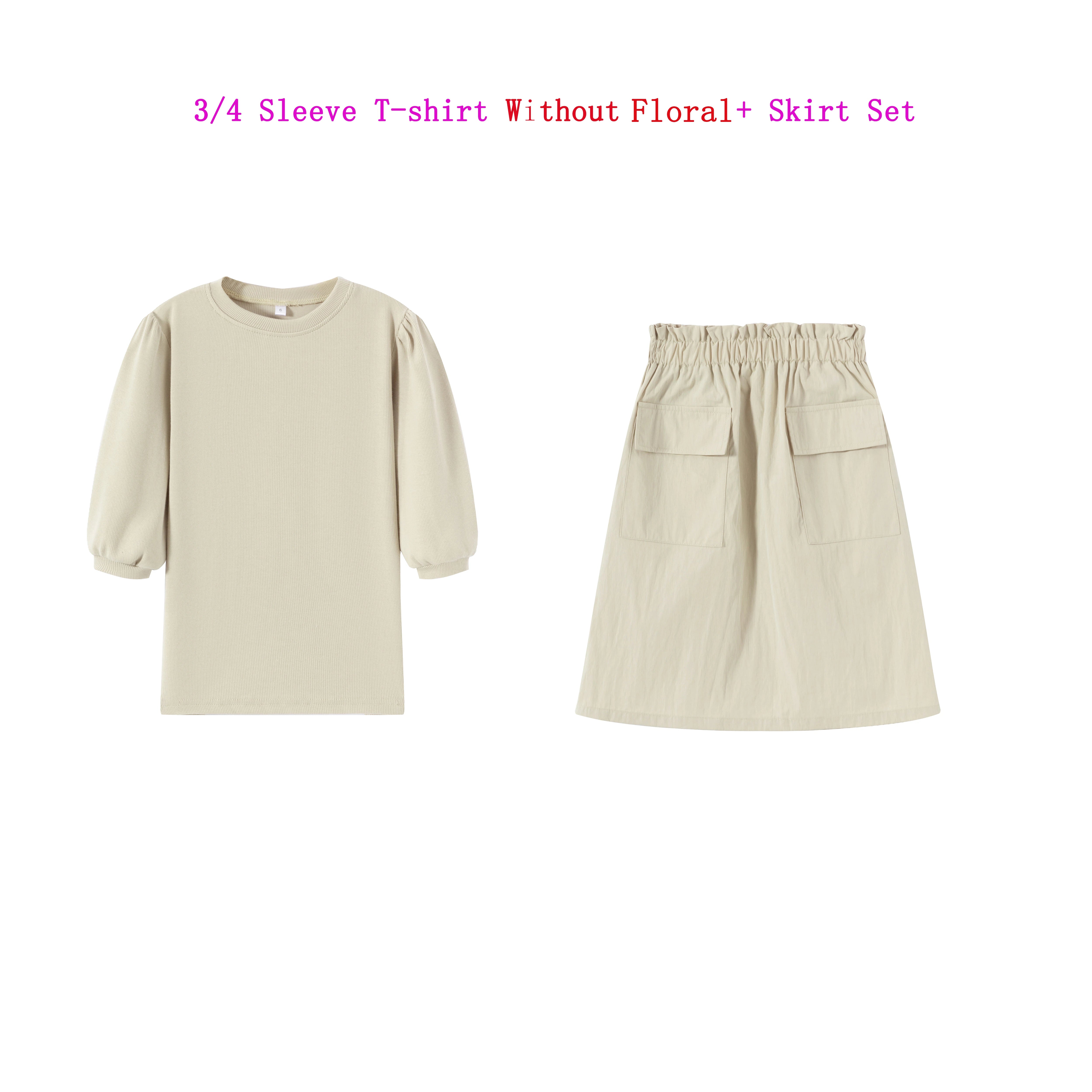 Ribbed Summer Kids Casual Set