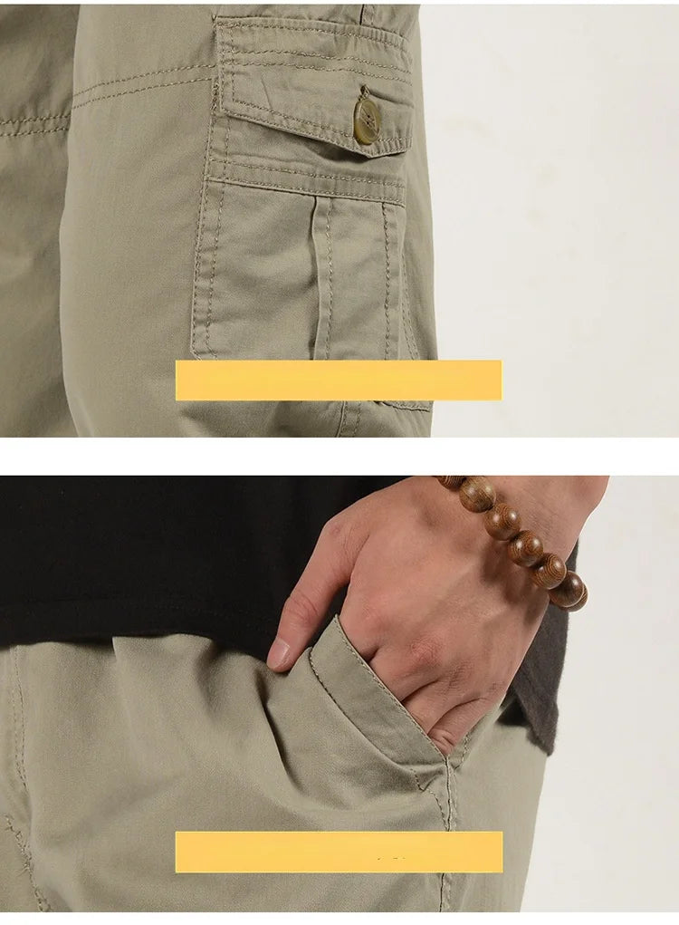 Multi Pocket Casual Cotton Overalls