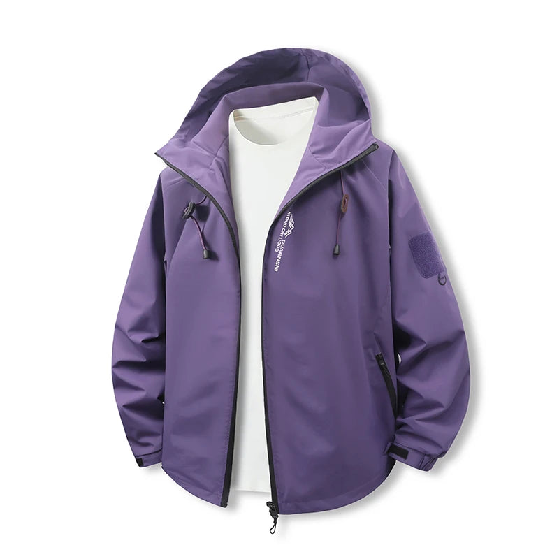 Modern Hooded Zipper Trench Coat