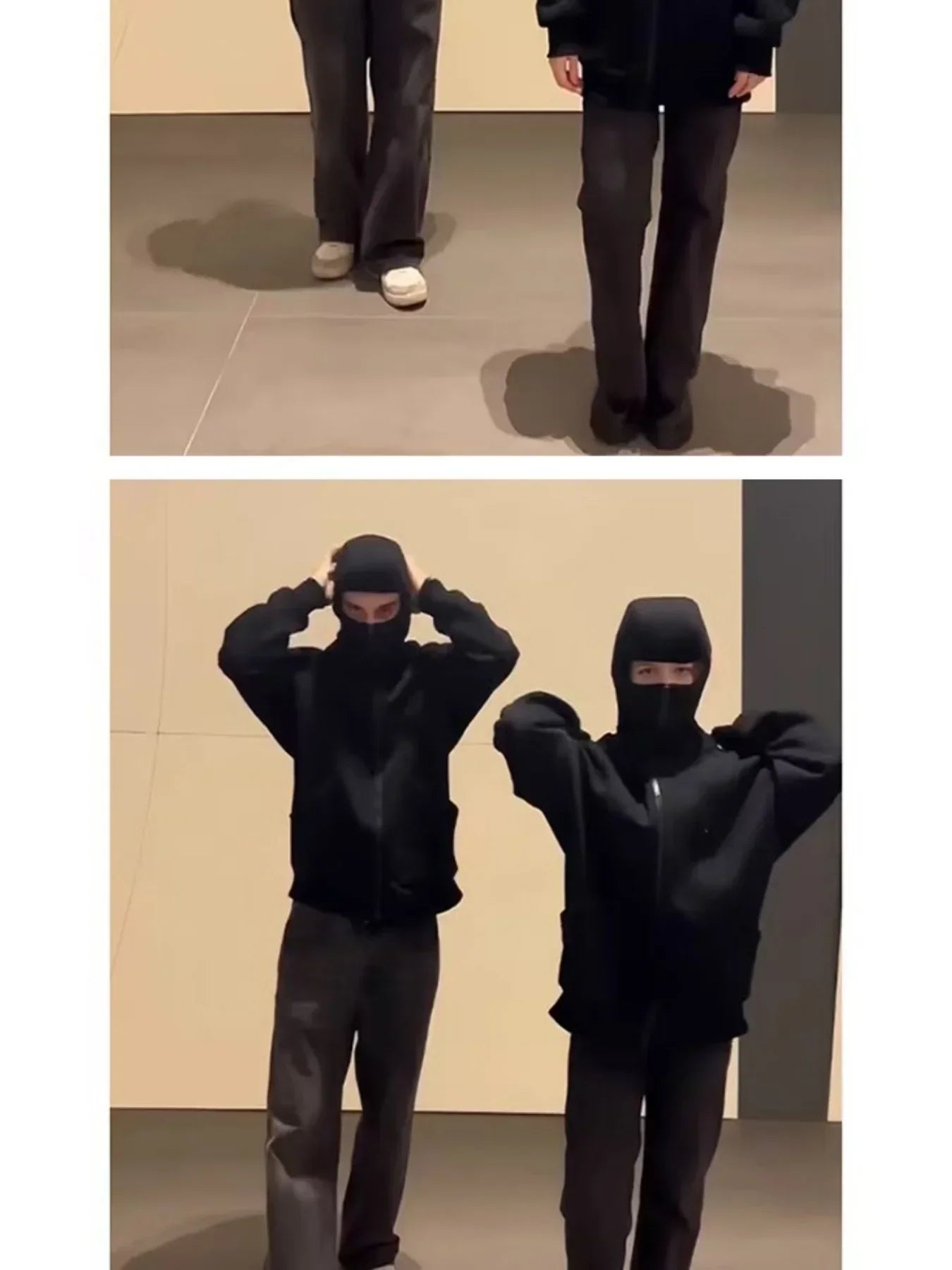 Double Hat Zipper Street Set