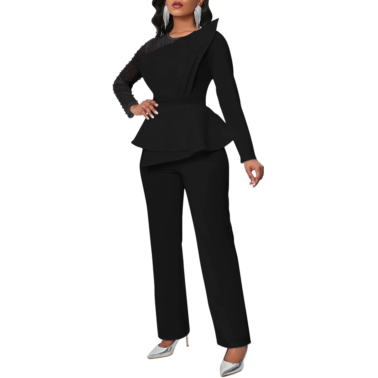 Luxury Beaded Party Night Jumpsuit