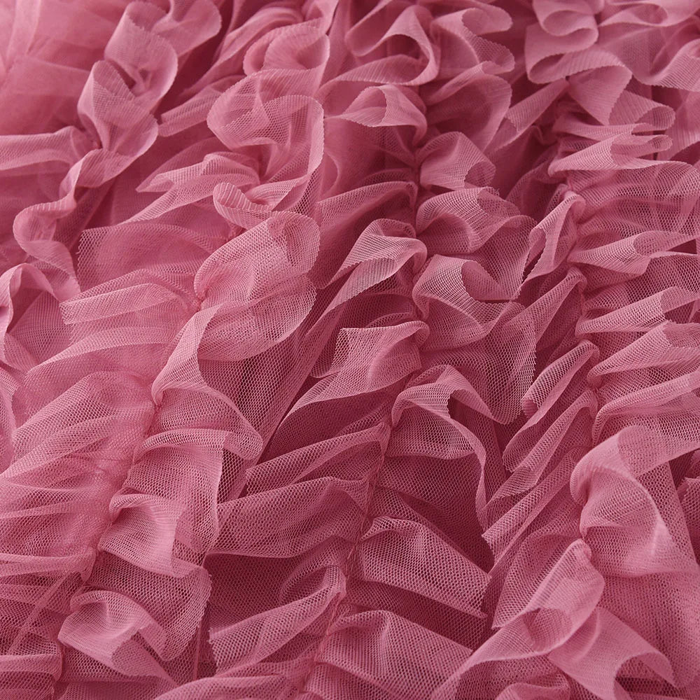 Ruffled Sequin Princess Party Dress
