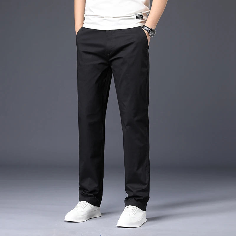 Everyday Stretch Straight Cotton Pants