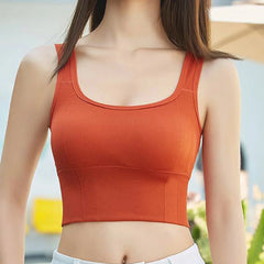 Breathable Sports Bra Anti-Sweat Fitness Top Women Seamless Yoga Bra Shockproof Crop Top Push Up Sport Bra Gym Workout Top