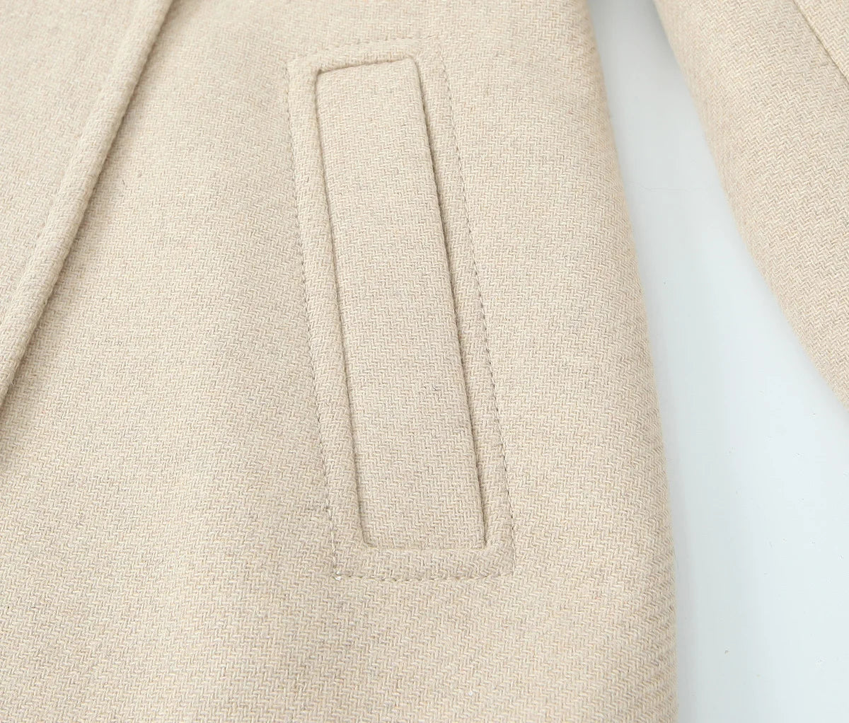 Retro Black Wool Long Coat