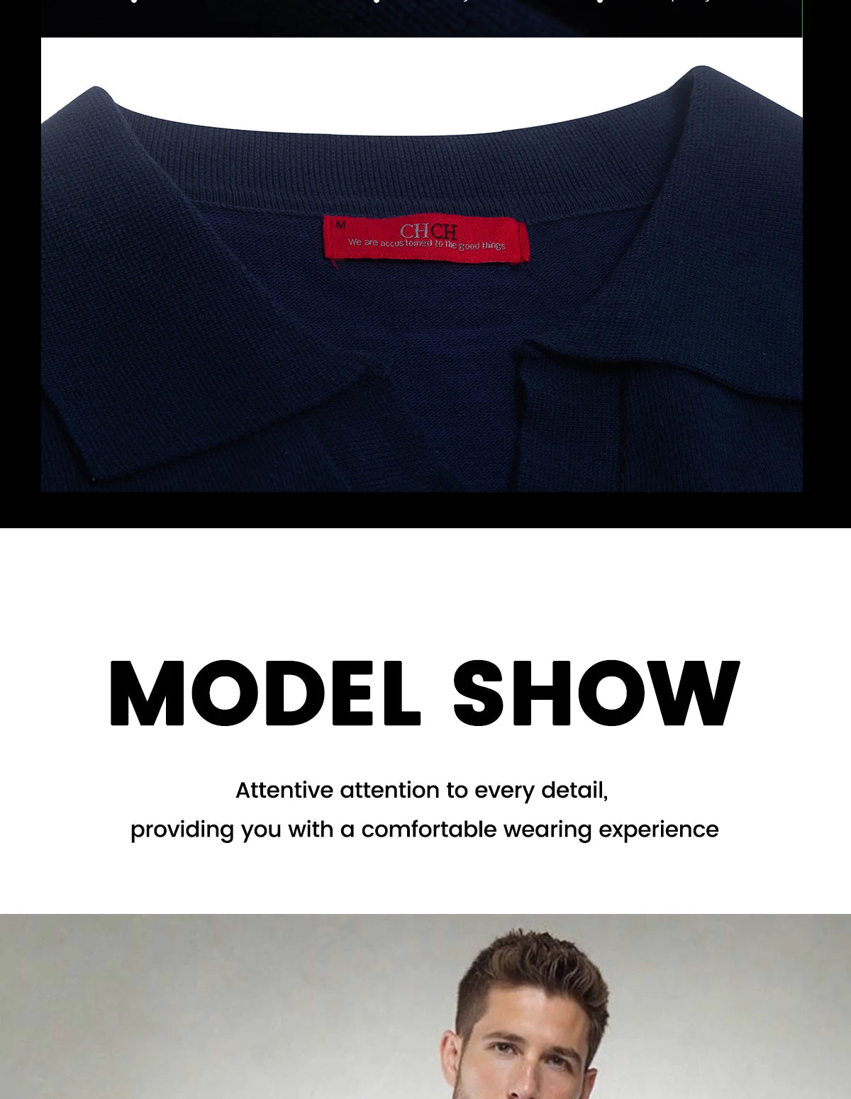 V Neck Embroidered Casual Polo